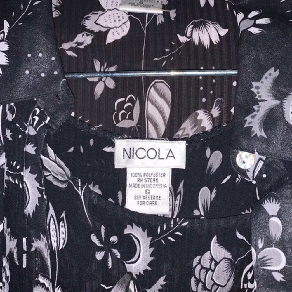 Vintage NICOLA twin 2 piece set buttondown + cami - Picture 5 of 5
